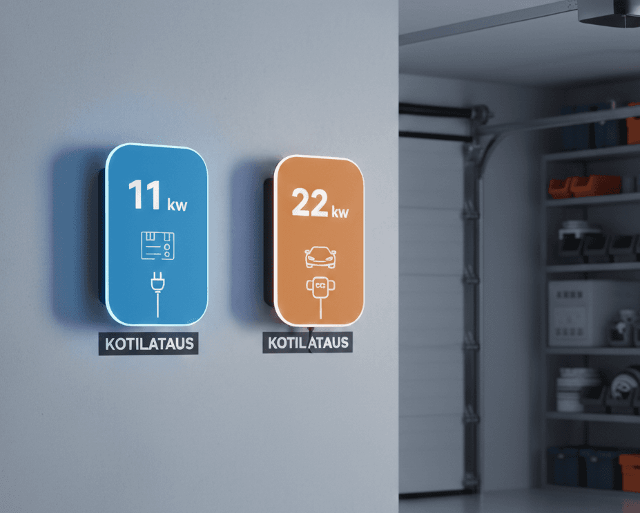 11 kW vai 22 kW latausasema kotiin 2026 – järkiopas