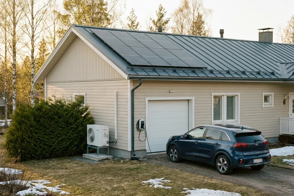 Kotitalousvähennys 2026 nousi 40 prosenttiin – paljonko saat takaisin lämpöpumpusta, aurinkopaneelista ja EV-laturista