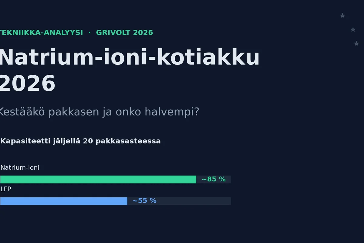Natrium-ioni-kotiakku 2026 – kestääkö pakkasen ja onko halvempi?