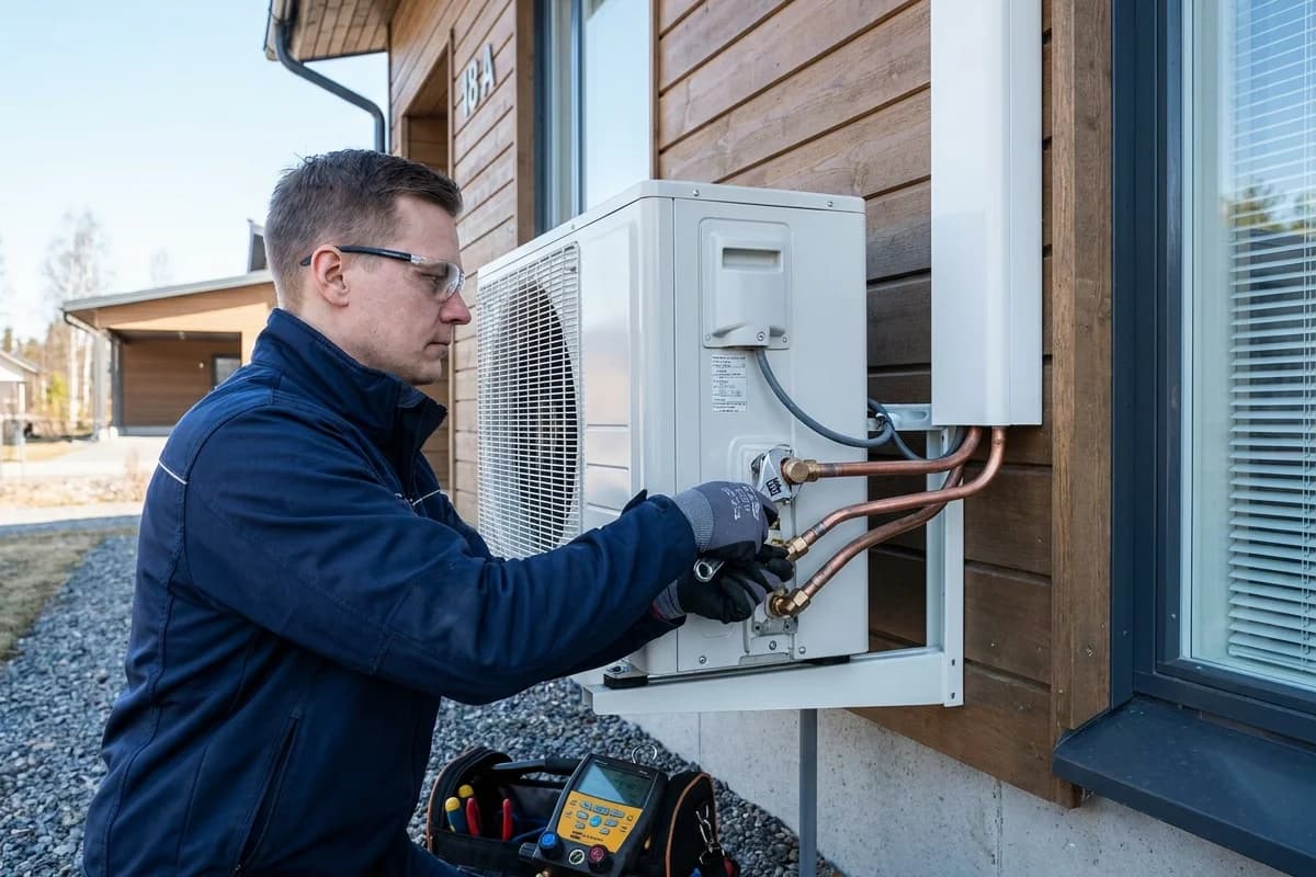 Saako ilmalämpöpumpun asentaa itse 2026? Mitä Tukes sallii