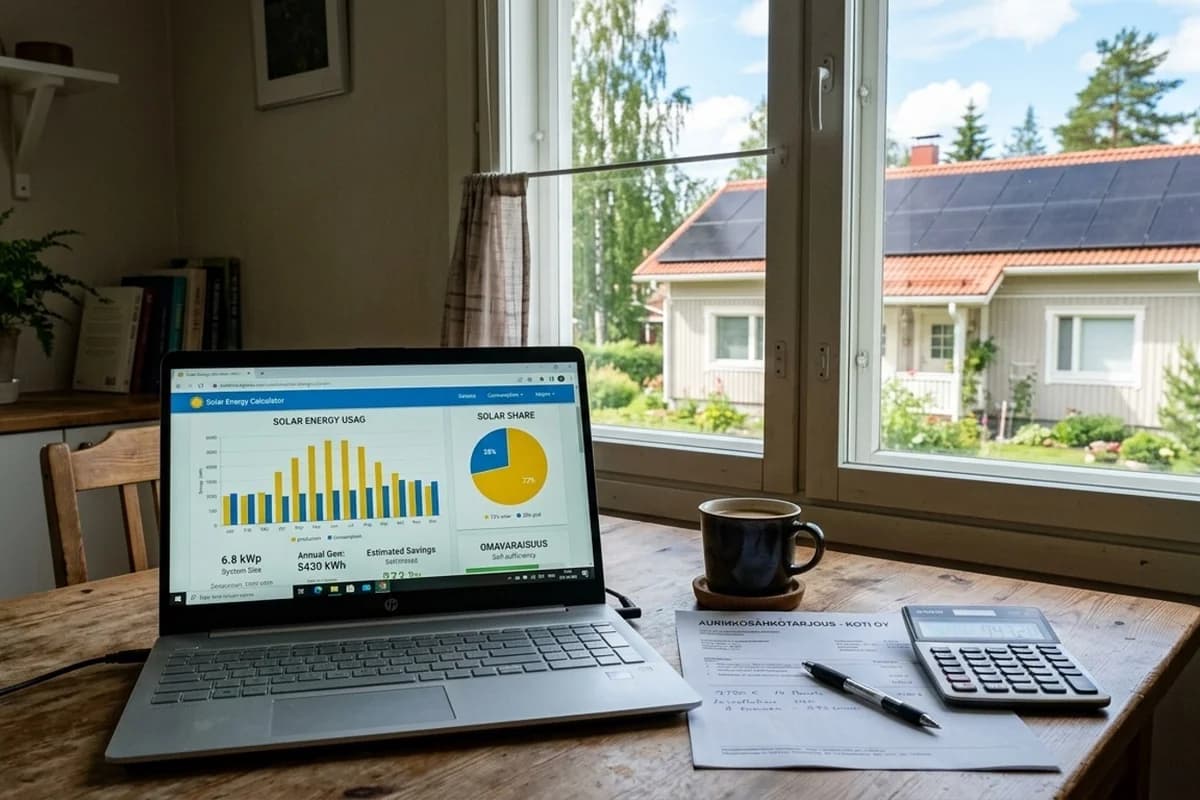 Aurinkosähkölaskuri 2026 – testasimme Turun AMK:n työkalun