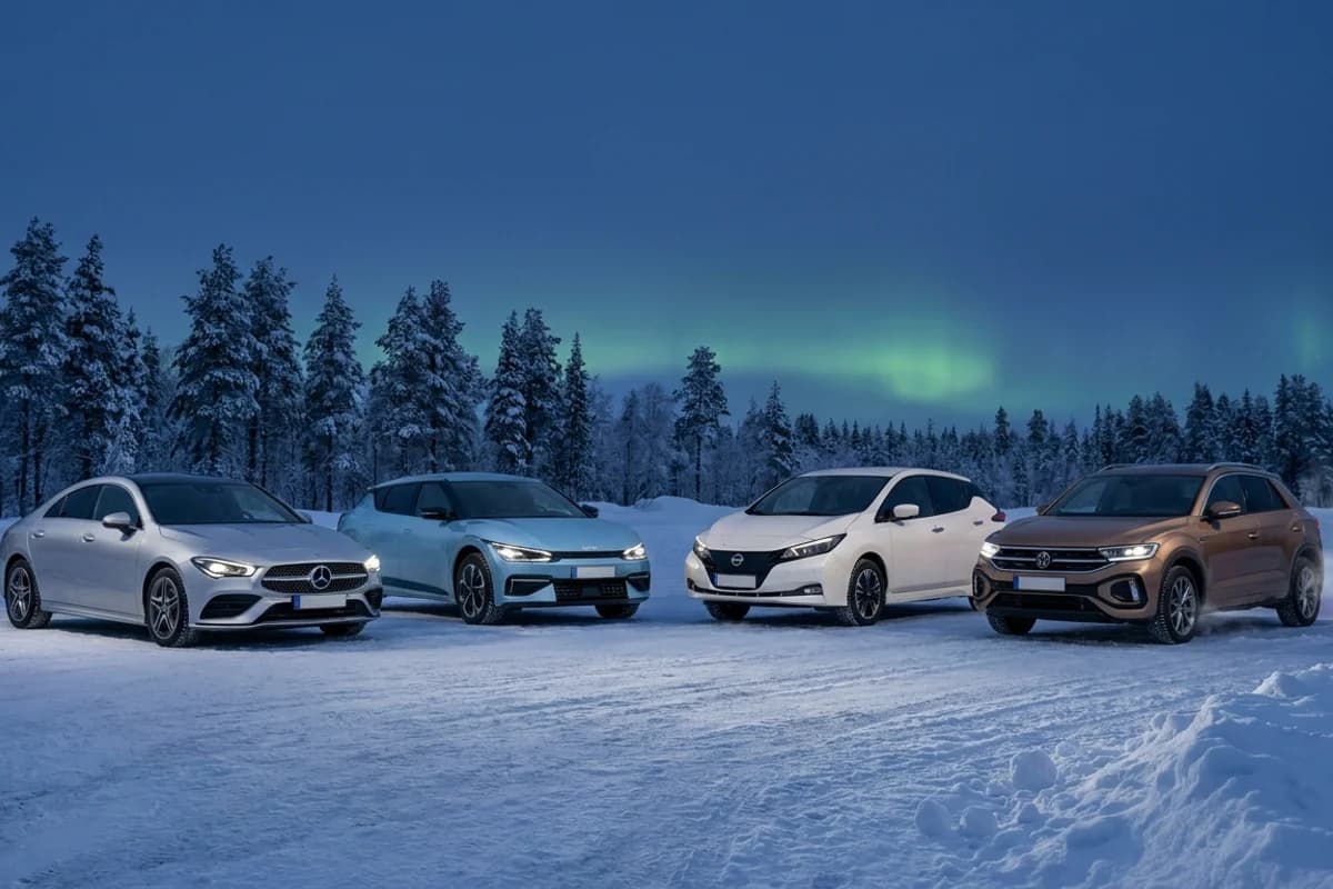 Talviauto 2026 – Mercedes CLA 0,1 pisteellä Kia EV4:n edellä