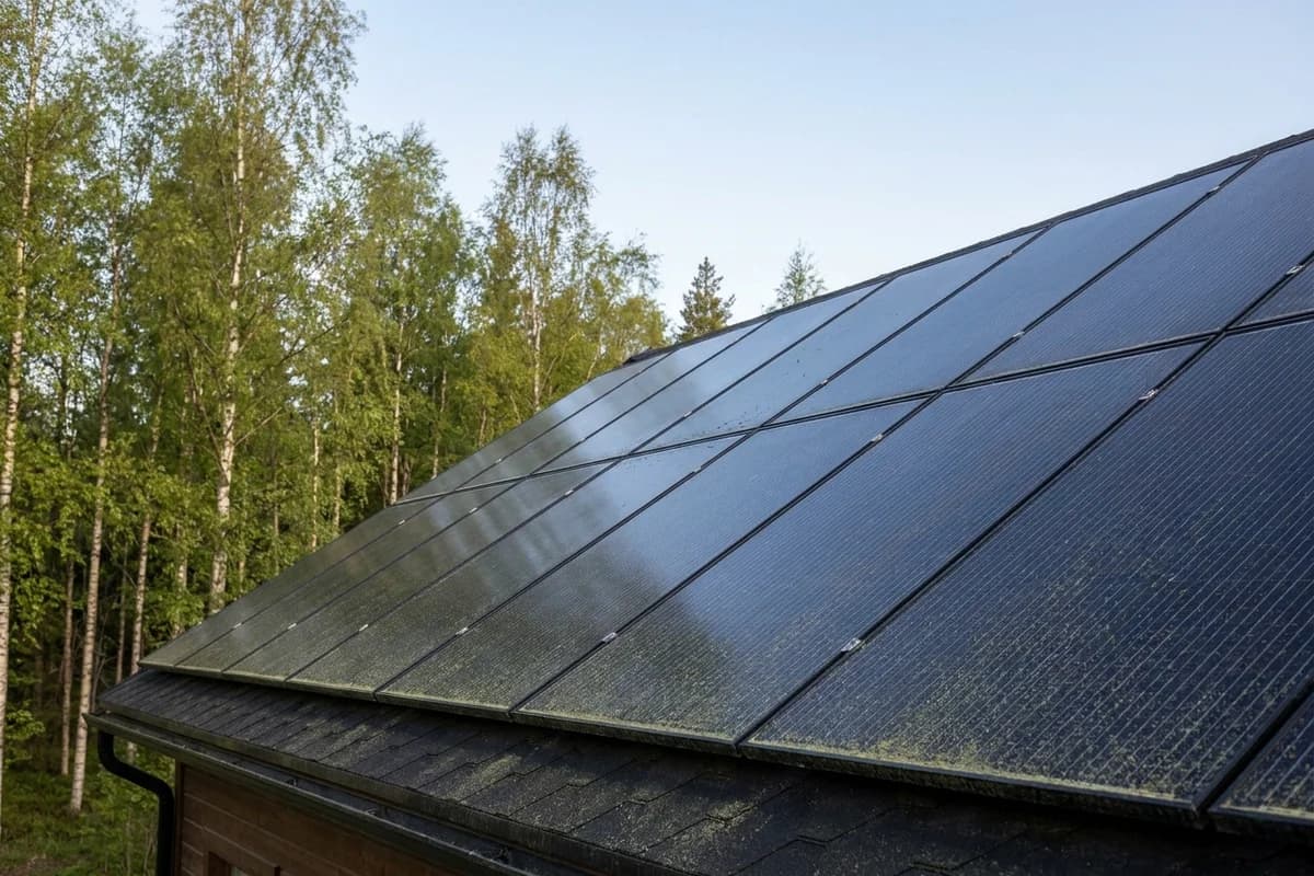 Aurinkopaneelin puhdistus 2026 – paljonko siitepöly vie tuotosta?