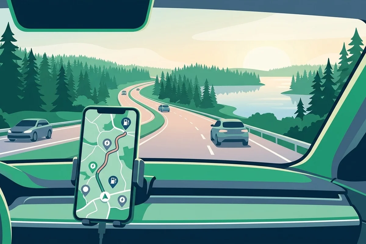 Sähköauton reittisovellukset 2026 – ABRP vai auton oma navi?