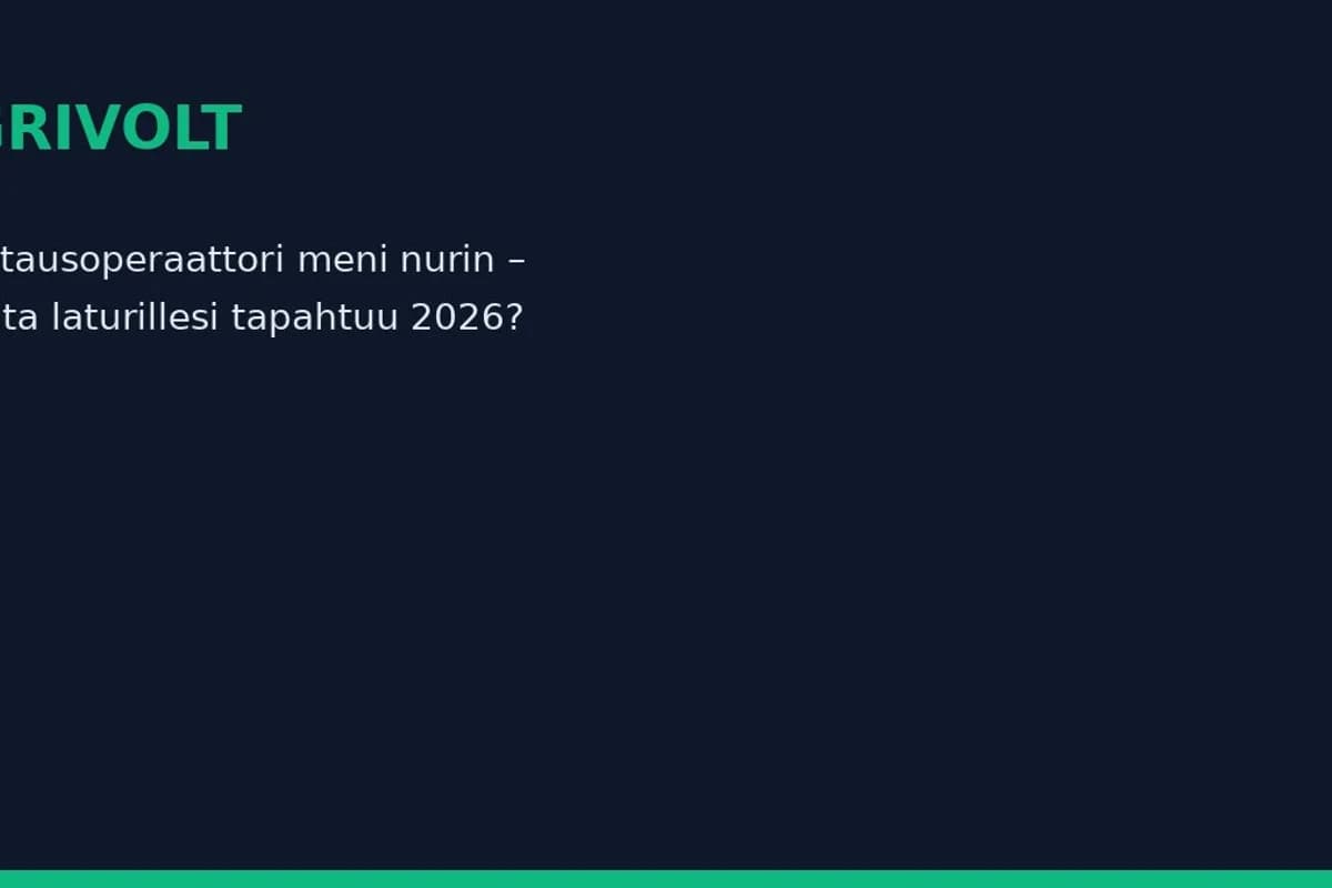 Latausoperaattori meni nurin – mitä laturillesi tapahtuu 2026?