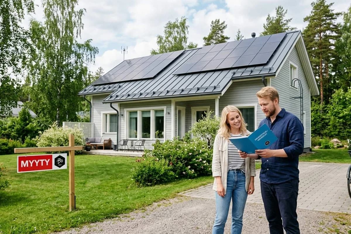 Aurinkopaneelit kaupan talossa 2026 – siirtyykö takuu sinulle?