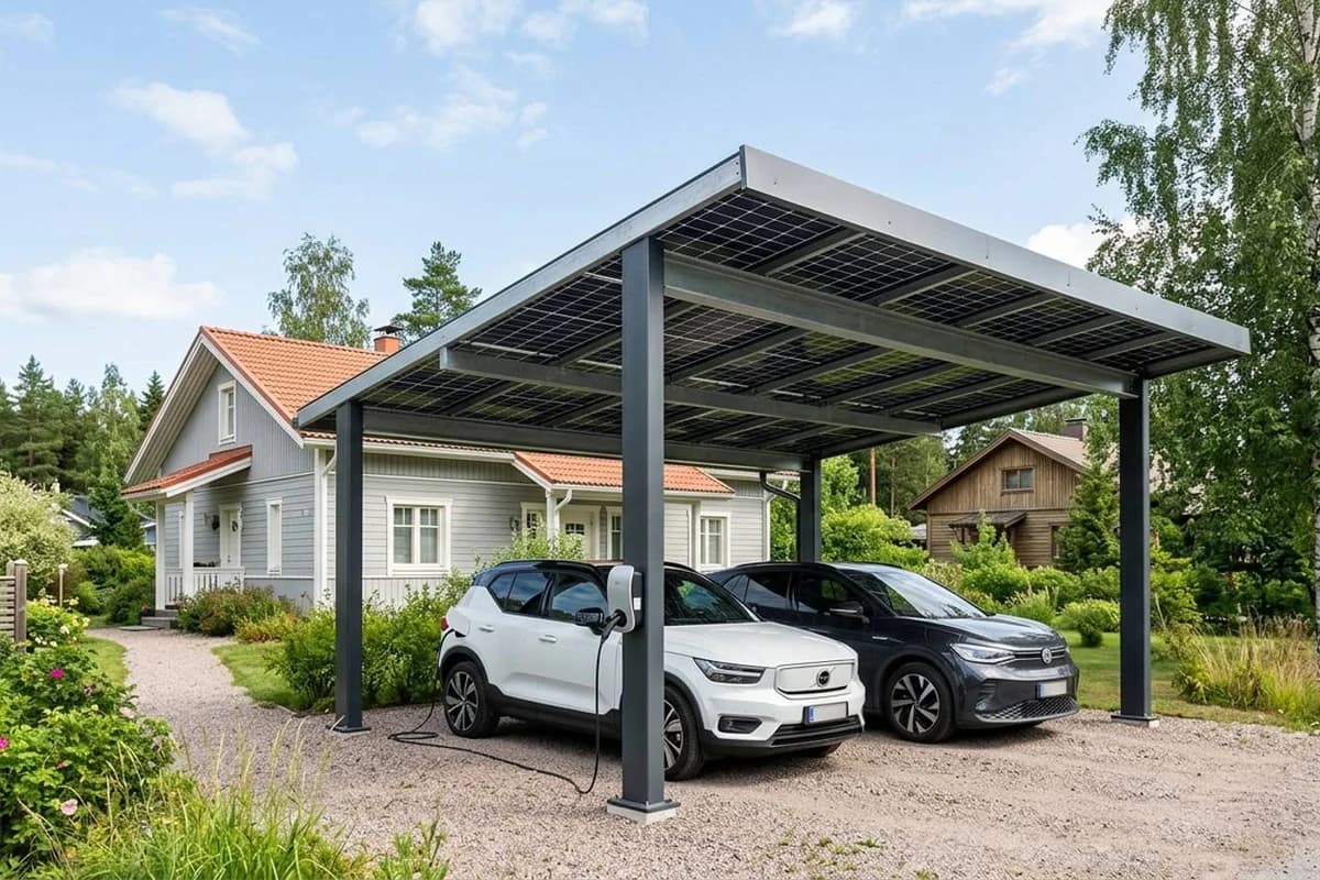 Aurinkokatos, pergola vai carport 2026 – paneelit ilman kattoa
