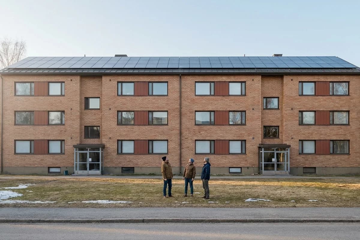 Taloyhtiön aurinkopaneelit 2026 – hyvityslaskenta, AOYL-päätös ja säästö per asukas